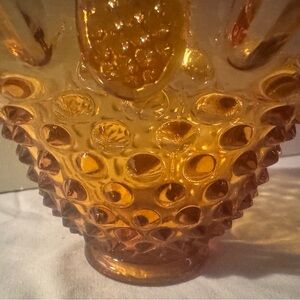 Fenton Amber Glass Vase